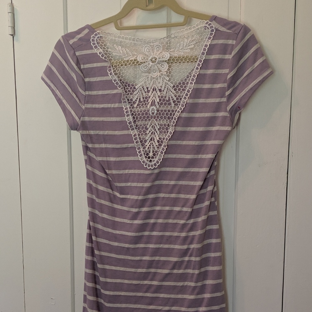 Lilac and Cream Dress